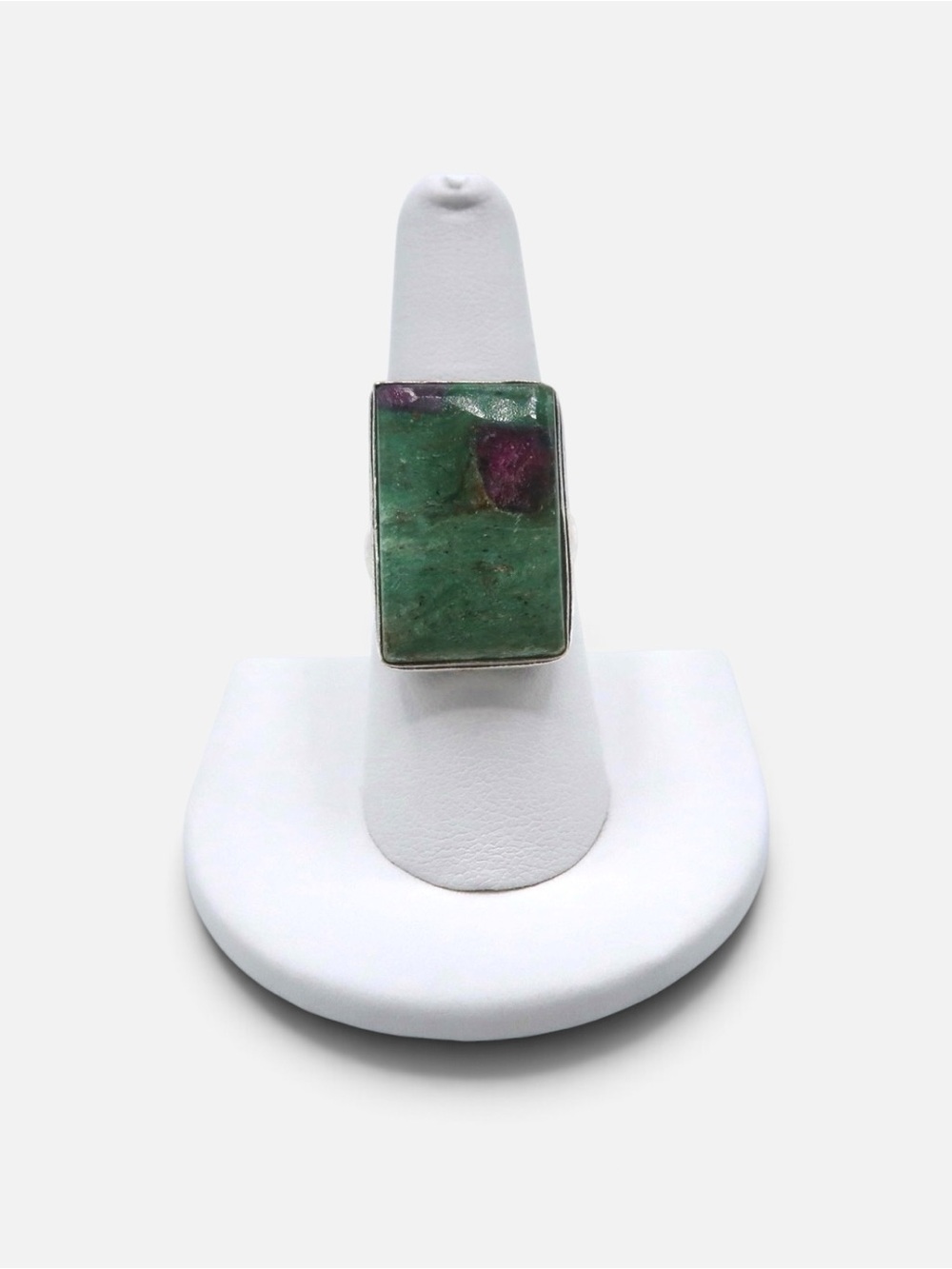 925 VINTAGE RARE RUBY ZOISITE RING